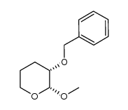 (2R,3S)-3-benzyloxy-2-methoxy-tetrahydropyran结构式