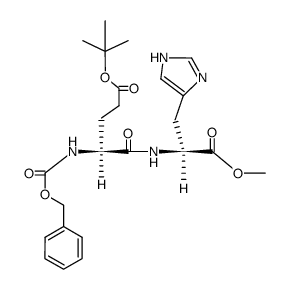 Nα-benzyloxycarbonyl(γ-tert-butyl)glutamylhistidine methyl ester结构式