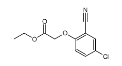 2-(4-氯-2-氰基苯氧基)乙酸乙酯结构式