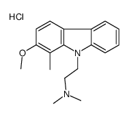 2-(2-methoxy-1-methylcarbazol-9-yl)ethyl-dimethylazanium,chloride Structure