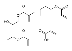 butyl prop-2-enoate,ethyl prop-2-enoate,2-hydroxyethyl 2-methylprop-2-enoate,prop-2-enoic acid Structure