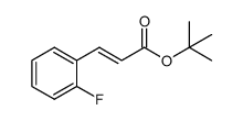 tert-butyl (E)-3-(2'-fluorophenyl)prop-2-enoate结构式