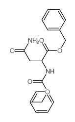 benzyl 3-carbamoyl-2-phenylmethoxycarbonylamino-propanoate结构式