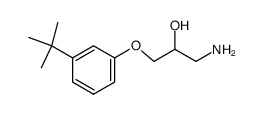 1-AMINO-3-(3-TERT-BUTYLPHENOXY)PROPAN-2-OL结构式