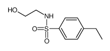 4-ethyl-N-(2-hydroxyethyl)benzenesulfonamide结构式