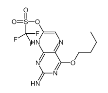 (2-amino-4-butoxypteridin-7-yl) trifluoromethanesulfonate Structure
