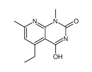 (9CI)-5-乙基-1,7-二甲基吡啶并[2,3-d]嘧啶-2,4(1H,3H)-二酮结构式