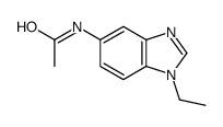 N-(1-Ethyl-1H-benzimidazol-5-yl)acetamide结构式