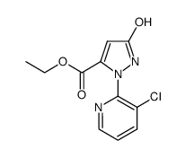 2-(3-chloro-pyridin-2-yl)-5-oxo-2,5-dihydro-1H-pyrazole-3-carboxylic acid ethyl ester结构式