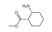 Cyclohexanecarboxylic acid, 2-amino-, methyl ester, (1S,2R)- (9CI) structure