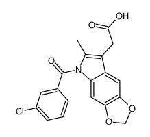 5-(3-Chlorobenzoyl)-6-methyl-5H-1,3-dioxolo[4,5-f]indole-7-acetic acid picture