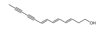 trideca-3t,5t,7t-triene-9,11-diyn-1-ol Structure