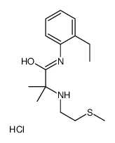 N-(2-ethylphenyl)-2-methyl-2-(2-methylsulfanylethylamino)propanamide,hydrochloride结构式