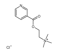 trimethyl-(2-nicotinoyloxy-ethyl)-ammonium, chloride Structure