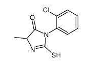 3-(2-chlorophenyl)-5-methyl-2-sulfanylideneimidazolidin-4-one结构式