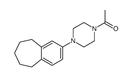 1-[4-(6,7,8,9-tetrahydro-5H-benzo[7]annulen-3-yl)piperazin-1-yl]ethanone结构式