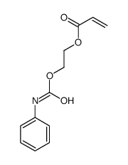 2-(phenylcarbamoyloxy)ethyl prop-2-enoate结构式