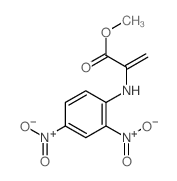 2-Propenoic acid,2-[(2,4-dinitrophenyl)amino]-, methyl ester structure