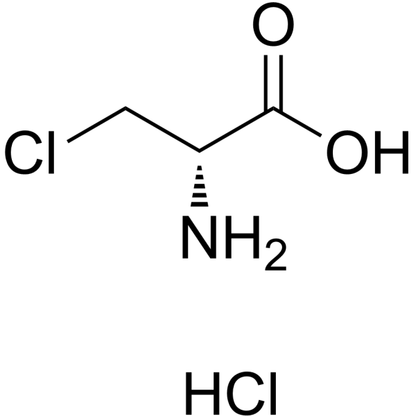 3-氯-D-丙氨酸盐酸盐结构式