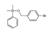 (4-bromophenyl)methoxy-dimethyl-phenylsilane Structure