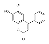 6-氯-7-羟基-4-苯基-2H-色烯-2-酮结构式