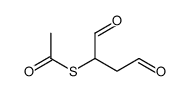 S-(1,4-dioxobutan-2-yl) ethanethioate结构式