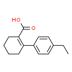 1-Cyclohexene-1-carboxylicacid,2-(4-ethylphenyl)-(9CI)结构式
