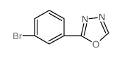 2-(3-bromophenyl)-1,3,4-oxadiazole structure