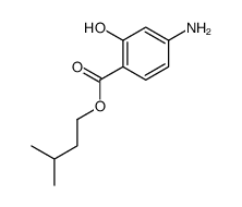 3-methylbutyl 4-amino-2-hydroxybenzoate结构式