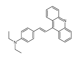 4-(2-acridin-9-ylethenyl)-N,N-diethylaniline结构式