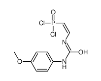 1-[(E)-2-dichlorophosphorylethenyl]-3-(4-methoxyphenyl)urea Structure