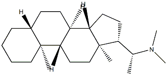 (20R)-N,N-Dimethyl-5α-pregnan-20-amine structure