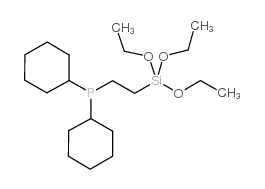 DICYCLOHEXYLPHOSPHINOETHYLTRIETHOXYSILANE结构式