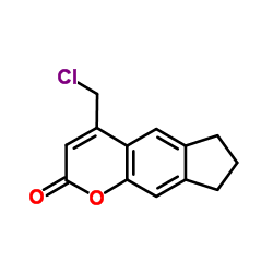 4-(Chloromethyl)-7,8-dihydrocyclopenta[g]chromen-2(6H)-one Structure