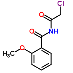 N-(2-氯乙酰基)-2-甲氧基苯甲酰胺结构式