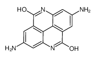 Pyrido(2,3,4,5-lmn)phenanthridine-5,10-dione, 2,7-diamino-4,9-dihydro Structure
