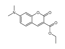 ethyl 7-(dimethylamino)-2-oxo-2H-benzopyran-3-carboxylate结构式