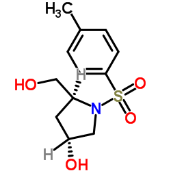 (3R,5S)-5-(Hydroxymethyl)-1-tosylpyrrolidin-3-ol Structure