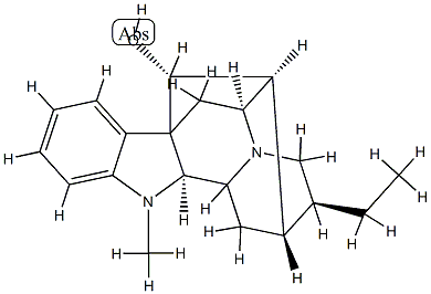 (2α,17R)-Ajmalan-17-ol structure