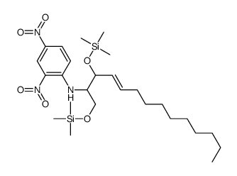 2,4-Dinitro-N-[(1S,2R,E)-1-[[(trimethylsilyl)oxy]methyl]-2-[(trimethylsilyl)oxy]-3-tridecenyl]benzenamine structure