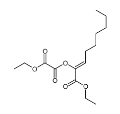 2-O-(1-ethoxy-1-oxonon-2-en-2-yl) 1-O-ethyl oxalate结构式
