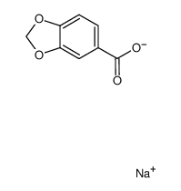 3,4-methylenedioxybenzoic acid sodium salt结构式