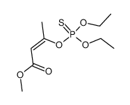(Z)-3-(Diethoxy-thiophosphoryloxy)-but-2-enoic acid methyl ester Structure