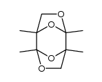 2,7,3,6-Diepoxy-2,3,6,7-tetramethyl-1,5-dioxolan结构式