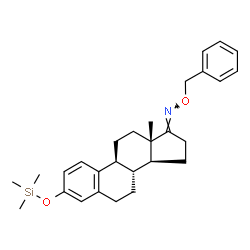 3-(Trimethylsiloxy)estra-1,3,5(10)-trien-17-one O-benzyl oxime结构式