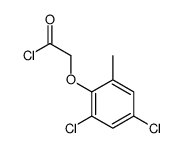 (2,4-DICHLORO-6-METHYL-PHENOXY)-ACETYL CHLORIDE structure