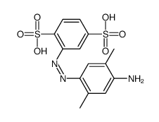 2-[(4-amino-2,5-dimethylphenyl)diazenyl]benzene-1,4-disulfonic acid Structure