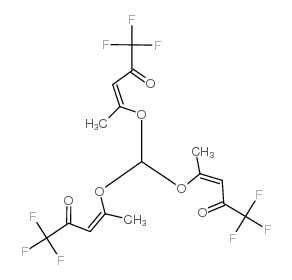三氟乙酰丙酮镨(III)结构式