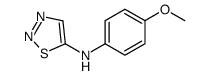 N-(4-methoxyphenyl)thiadiazol-5-amine Structure