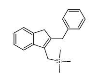 (2-benzyl-3H-inden-1-ylmethyl)trimethylsilane Structure